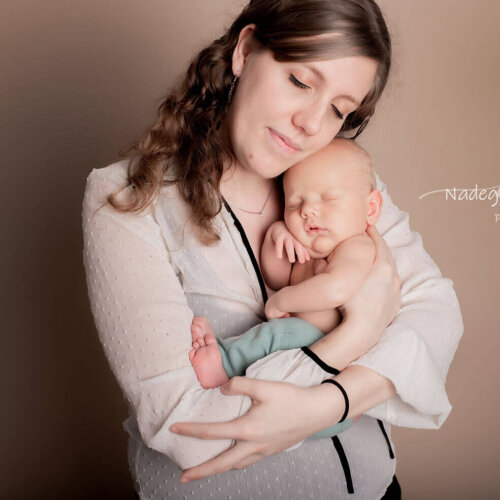 Photo bébé avec maman